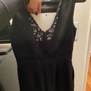 Romper with lace back